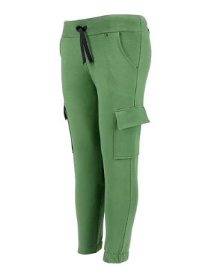Zdjęcie produktu Dziewczęce spodnie dresowe bojówki zielone Tup Tup
