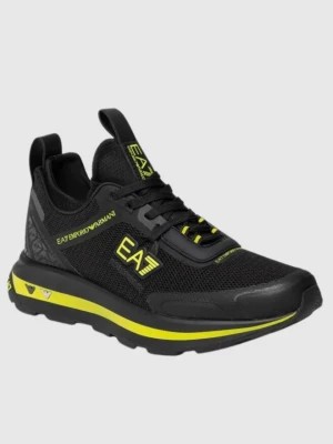 Zdjęcie produktu EA7 Czarne sneakersy z zielonymi elementami EA7 Emporio Armani