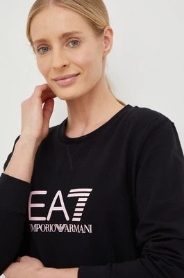 Zdjęcie produktu EA7 Emporio Armani bluza damska kolor biały z nadrukiem