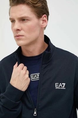Zdjęcie produktu EA7 Emporio Armani bluza męska kolor granatowy gładka