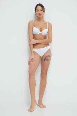 Zdjęcie produktu EA7 Emporio Armani dwuczęściowy strój kąpielowy kolor biały usztywniona miseczka