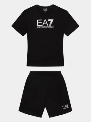 Zdjęcie produktu EA7 Emporio Armani Komplet t-shirt i szorty sportowe 3DBV01 BJ02Z 1200 Czarny Regular Fit