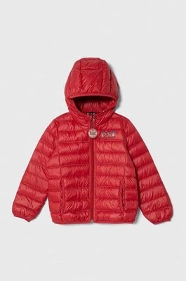 Zdjęcie produktu EA7 Emporio Armani kurtka puchowa dziecięca kolor czerwony