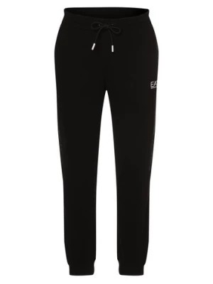 Zdjęcie produktu EA7 Emporio Armani Męskie spodnie dresowe Mężczyźni Bawełna czarny jednolity,