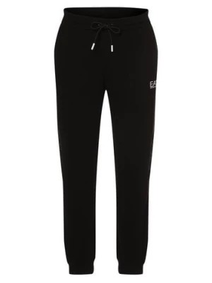 Zdjęcie produktu EA7 Emporio Armani Męskie spodnie dresowe Mężczyźni Bawełna czarny jednolity,