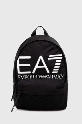 Zdjęcie produktu EA7 Emporio Armani plecak kolor czarny duży z nadrukiem