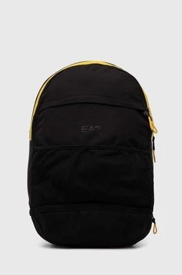 Zdjęcie produktu EA7 Emporio Armani plecak męski kolor czarny duży z aplikacją