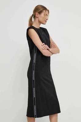 Zdjęcie produktu EA7 Emporio Armani sukienka kolor czarny midi oversize