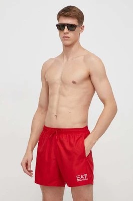 Zdjęcie produktu EA7 Emporio Armani szorty kąpielowe kolor czerwony