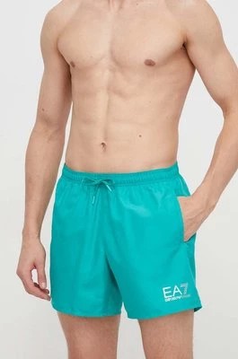 Zdjęcie produktu EA7 Emporio Armani szorty kąpielowe kolor zielony