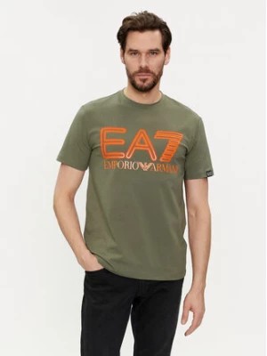 Zdjęcie produktu EA7 Emporio Armani T-Shirt 3DPT37 PJMUZ 1846 Zielony Regular Fit