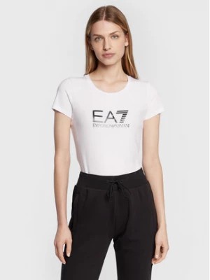 Zdjęcie produktu EA7 Emporio Armani T-Shirt 8NTT66 TJFKZ 0102 Biały Slim Fit