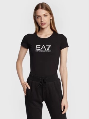 Zdjęcie produktu EA7 Emporio Armani T-Shirt 8NTT66 TJFKZ 1200 Czarny Slim Fit