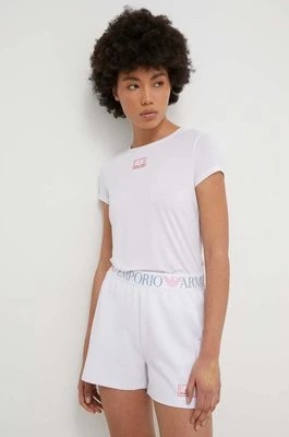 Zdjęcie produktu EA7 Emporio Armani t-shirt damski kolor biały