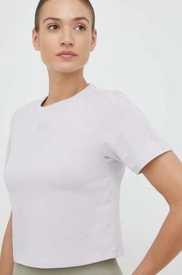 Zdjęcie produktu EA7 Emporio Armani t-shirt damski kolor fioletowy