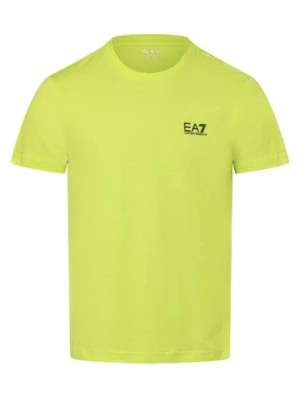 Zdjęcie produktu EA7 Emporio Armani T-shirt męski Mężczyźni Dżersej zielony nadruk,