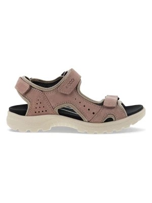 Zdjęcie produktu Ecco Skórzane sandały w kolorze szaroróżowym rozmiar: 37