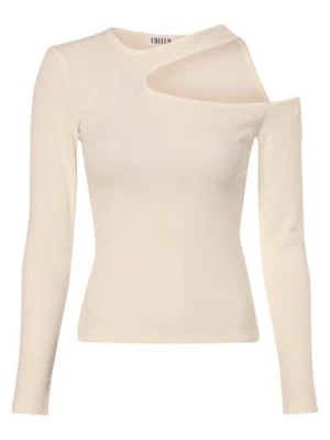 Zdjęcie produktu EDITED Damska koszulka z długim rękawem Kobiety Bawełna biały jednolity,