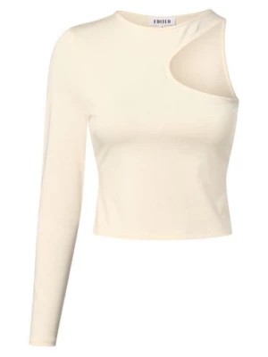 Zdjęcie produktu EDITED Damska koszulka z długim rękawem Kobiety wiskoza beżowy jednolity,