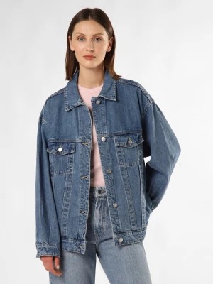 Zdjęcie produktu EDITED Damska kurtka dżinsowa Kobiety Jeansy niebieski jednolity,
