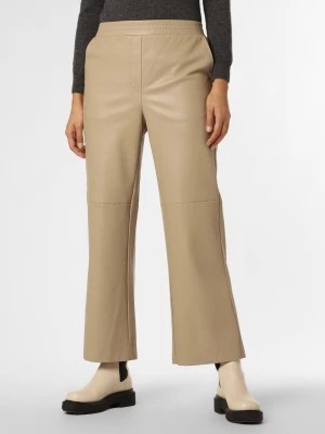 Zdjęcie produktu EDITED Spodnie Kobiety Sztuczna skóra beżowy|szary jednolity,