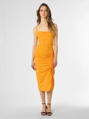 Zdjęcie produktu EDITED Sukienka damska Kobiety Sztuczne włókno pomarańczowy jednolity,