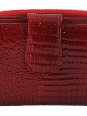 Zdjęcie produktu Ekskluzywne portfele damskie lakierowane - Czerwone Merg