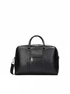 Zdjęcie produktu Elegancka skórzana torba podróżna w czarnym kolorze Kazar