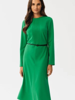 Zdjęcie produktu Elegancka sukienka w stylu retro zielona Stylove