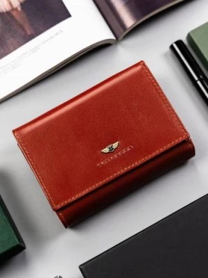 Zdjęcie produktu Elegancki portfel damski ze skóry naturalnej — Peterson brązowy