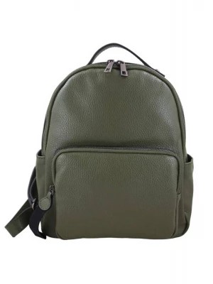 Zdjęcie produktu Eleganckie plecaki skórzane - Zielone Merg