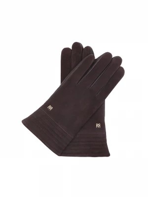 Zdjęcie produktu Eleganckie rękawiczki damskie z małym monogramem KAZAR