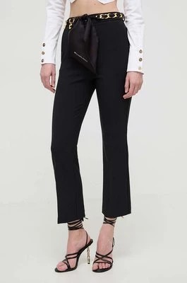 Zdjęcie produktu Elisabetta Franchi spodnie damskie kolor czarny proste high waist PAT1641E2