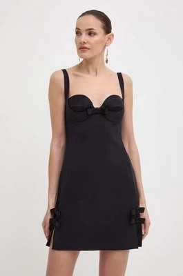 Zdjęcie produktu Elisabetta Franchi sukienka kolor czarny mini dopasowana AB65042E2