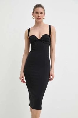 Zdjęcie produktu Elisabetta Franchi sukienka kolor czarny mini dopasowana AB65542E2