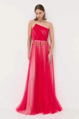 Zdjęcie produktu Elisabetta Franchi sukienka kolor różowy maxi rozkloszowana