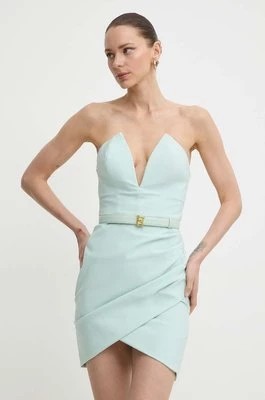 Zdjęcie produktu Elisabetta Franchi sukienka kolor zielony mini dopasowana AB64842E2