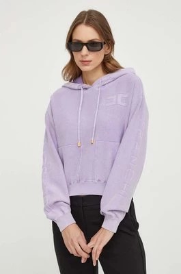 Zdjęcie produktu Elisabetta Franchi sweter bawełniany kolor fioletowy lekki MK02S41E2