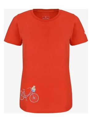 Zdjęcie produktu elkline Koszulka "Flower bike" w kolorze czerwonym rozmiar: 46