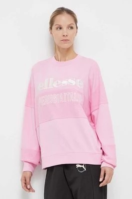 Zdjęcie produktu Ellesse bluza damska kolor różowy z aplikacją