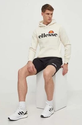 Zdjęcie produktu Ellesse bluza SL Gottero OH Hoody męska kolor beżowy z kapturem z nadrukiem SHV07407