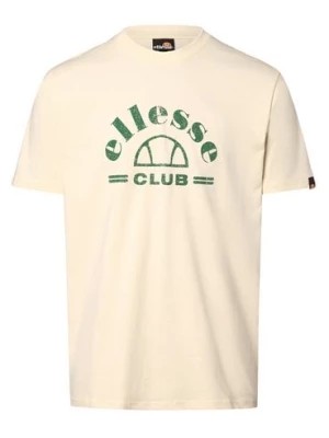 Zdjęcie produktu ellesse Koszulka męska - klubowa Mężczyźni Bawełna beżowy nadruk,