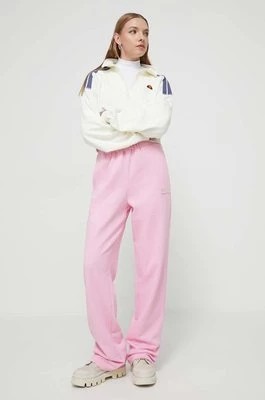 Zdjęcie produktu Ellesse spodnie dresowe kolor różowy gładkie