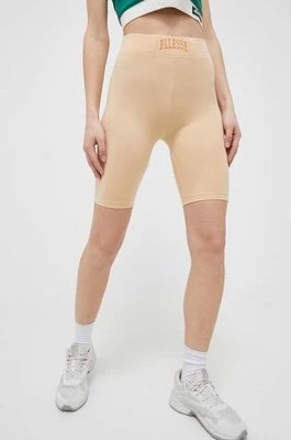 Zdjęcie produktu Ellesse szorty damskie kolor beżowy gładkie medium waist