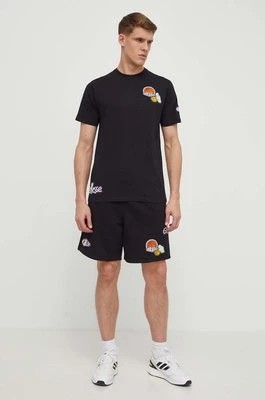 Zdjęcie produktu Ellesse t-shirt bawełniany Boretto T-Shirt męski kolor czarny z nadrukiem SHV20120
