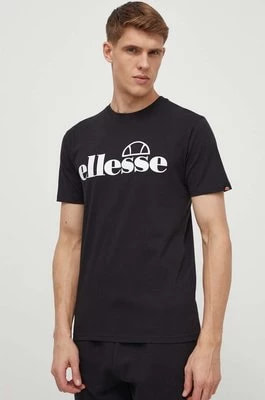 Zdjęcie produktu Ellesse t-shirt bawełniany Fuenti Tee męski kolor czarny z nadrukiem SHP16469