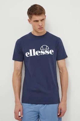 Zdjęcie produktu Ellesse t-shirt bawełniany Fuenti Tee męski kolor granatowy z nadrukiem SHP16469