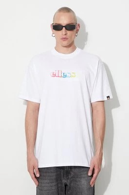 Zdjęcie produktu Ellesse t-shirt bawełniany kolor biały z aplikacją