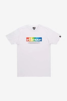 Zdjęcie produktu Ellesse t-shirt bawełniany kolor biały z nadrukiem SHR17634-WHITE