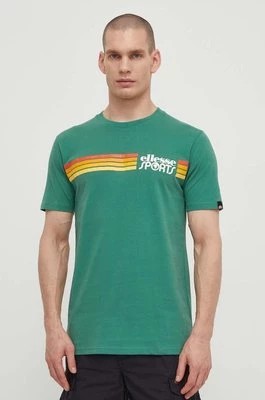 Zdjęcie produktu Ellesse t-shirt bawełniany Sorranta T-Shirt męski kolor zielony z aplikacją SHV20128